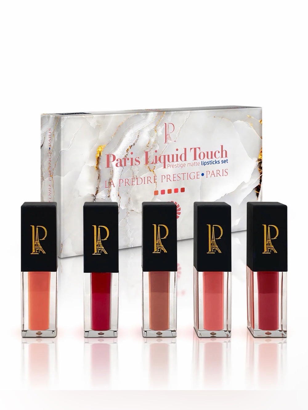 PARIS LIQUID TOUCH PRESTIGE MATTE LIPSTICKS SET IF 5